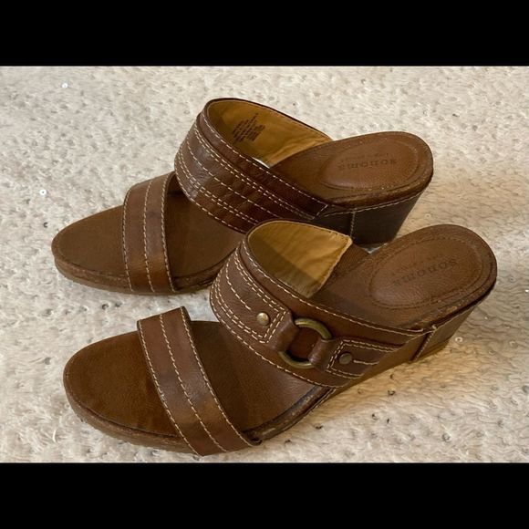 Sonoma Shoes - Sonoma Brown Wedge Sandals